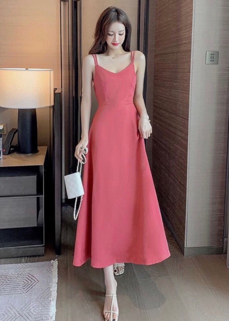 Đầm váy maxi trắng đi biển đan dây sau (kèm hình thật) | BigBuy360 - bigbuy360.vn