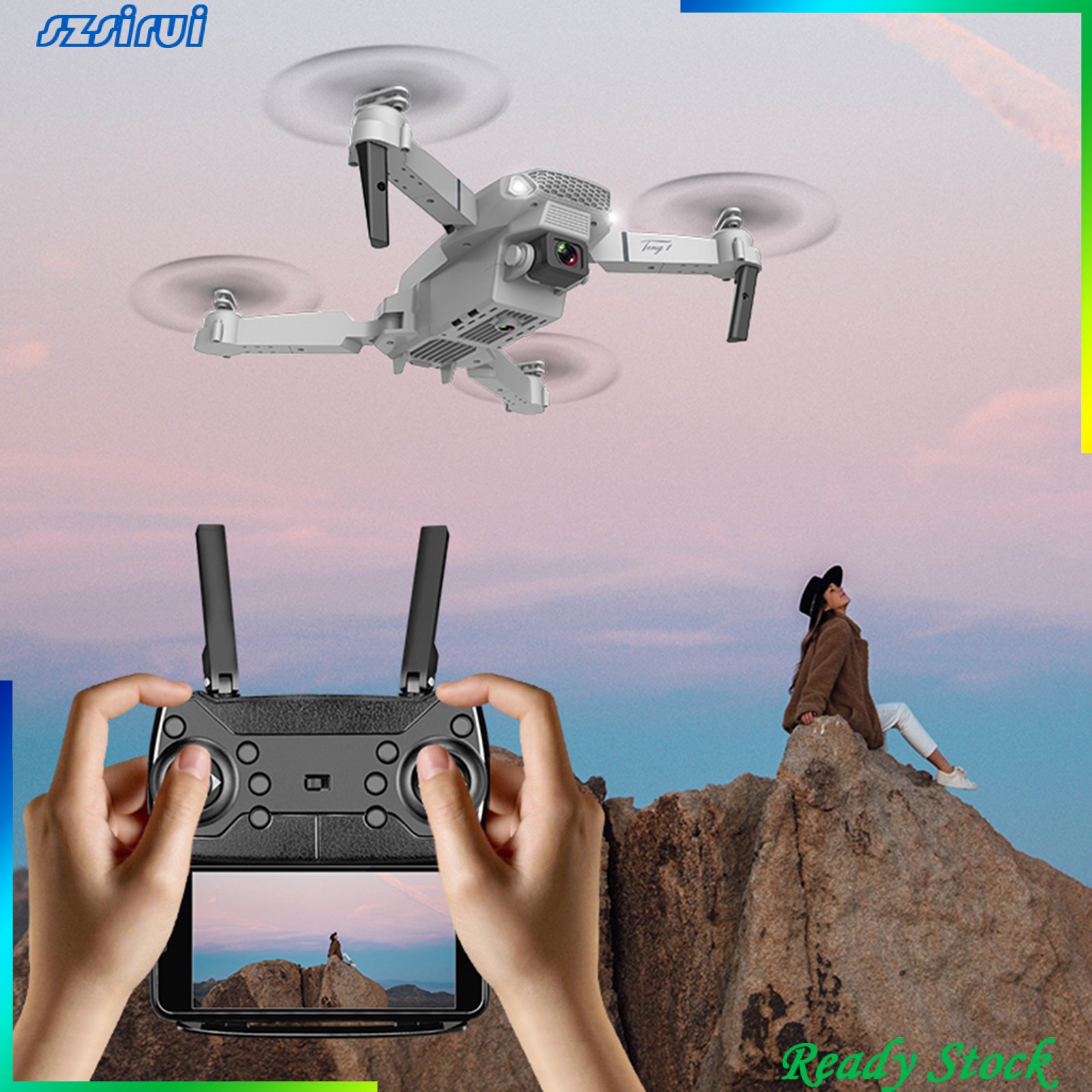 RC Drone Trực Thăng Điều Khiển Từ Xa E88 Pro Với Camera Có Thể Gấp Gọn