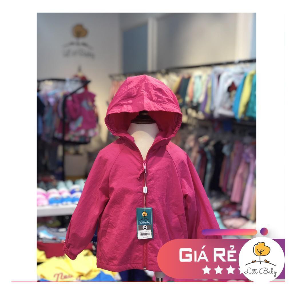 ÁO GIÓ TRƠN BÉ GÁI LITIBABY SIZE 2-8T. X19