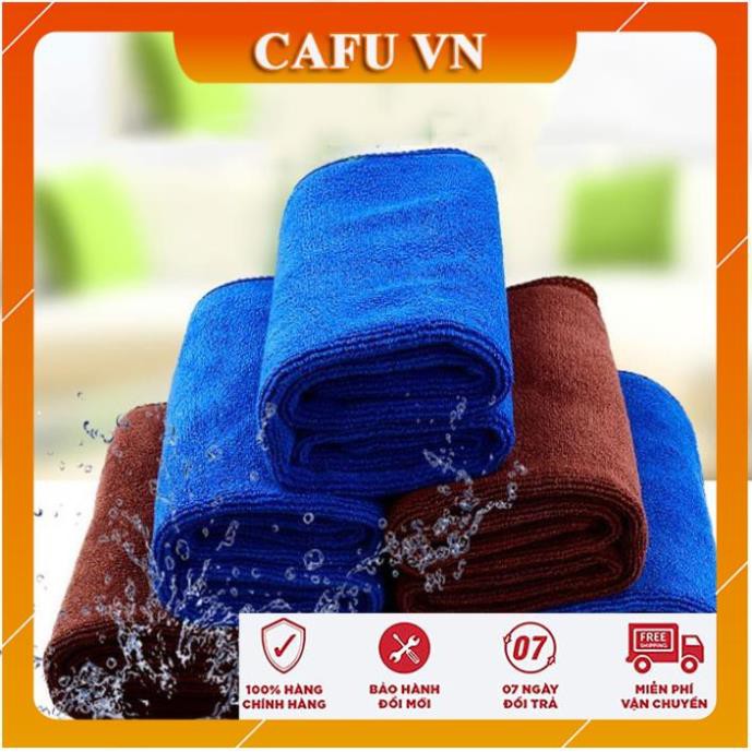 Khăn lau ô tô đa năng Microfiber khăn lau chuyên dụng đẹp, dày dặn, mềm mịn siêu thấm hút - CAFU VN