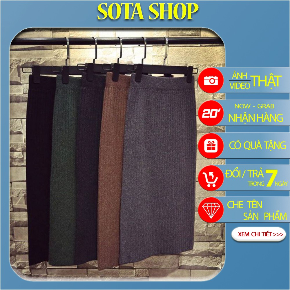 CHÂN VÁY LEN DÀI XẺ SAU CHẤT DÀY DẶN CÓ SẴN - Hàng quảng châu cao cấp