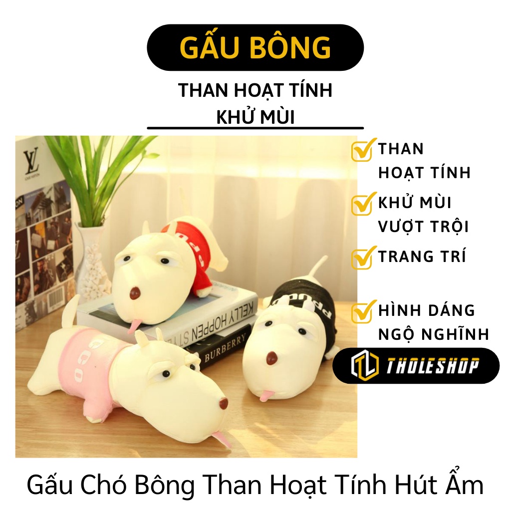 Thú Bông - Gấu Bông Hình Chó Than Hoạt Tính Khử Mùi, Hút Ẩm Trong Xe Ô Tô 5795