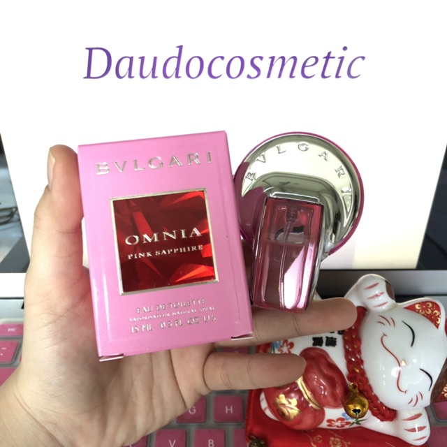 Chính Hãng . [ mini ] Nước hoa Bvlgari Omnia Pink Sapphire EDT 15ml Chuẩn Auth 1