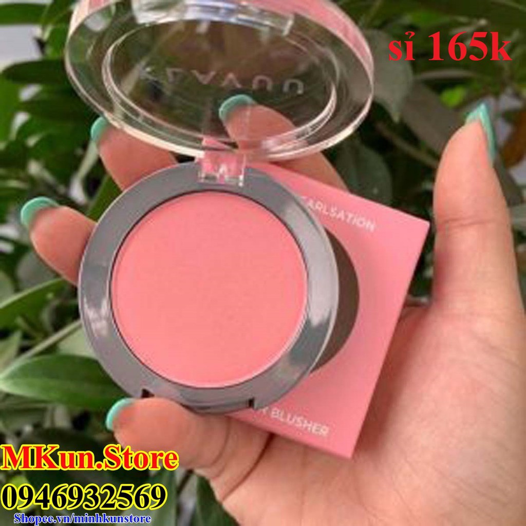 Phấn Má Hồng và cam Klavuu Urban Pearlsation Natural Powder Blusher