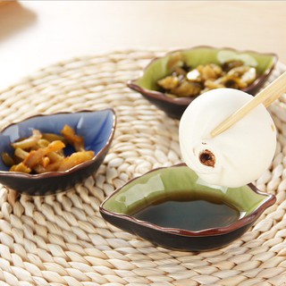 Set 4 đĩa gia vị hình lá