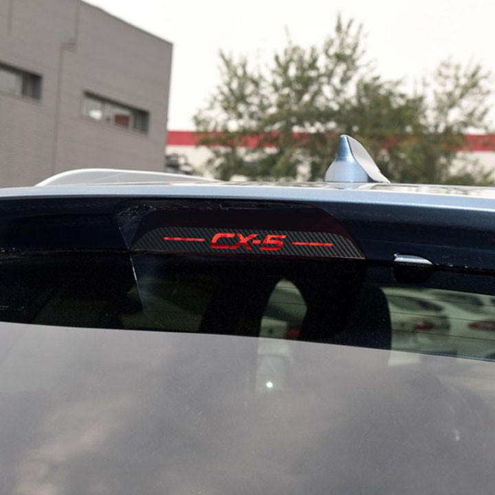 Decal Carbon Dán Trang Trí Đèn Phanh Kính Sau Xe Ô Tô Mazda CX5