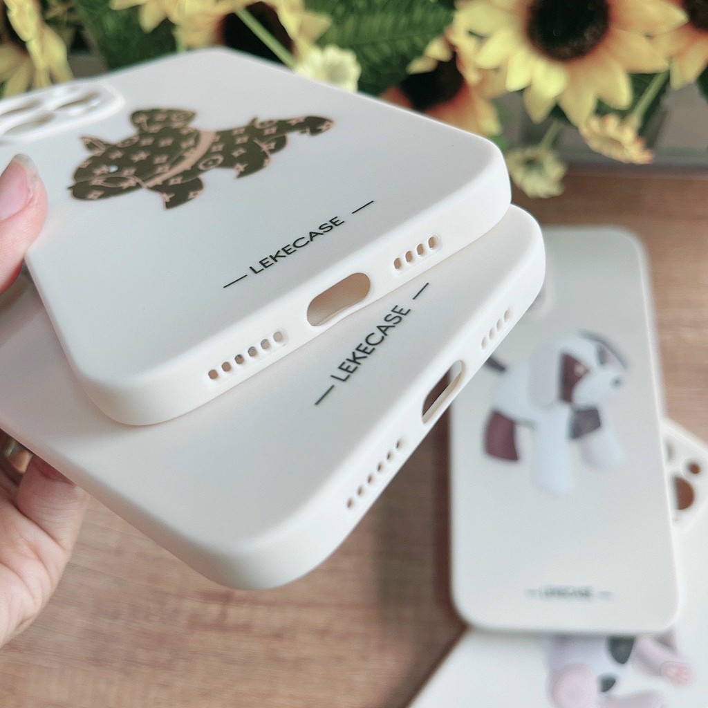 Ốp silcone dẻo 6PLUS đến 12 PRO MAX - Bull dog mẫu mới siêu ngầu - Siêu thời trang