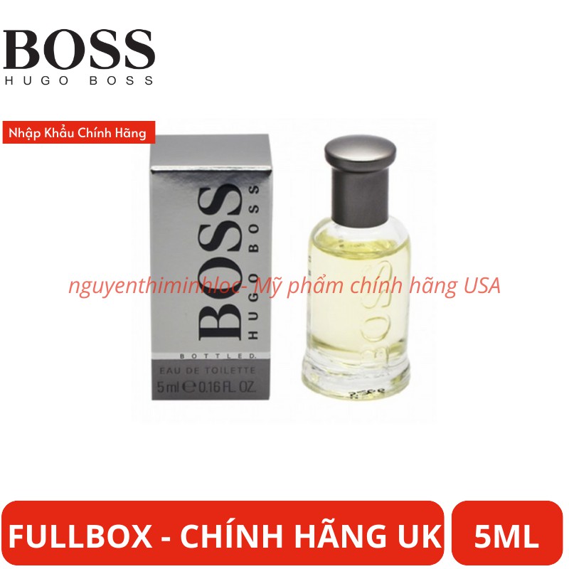 Nước Hoa Hugo Boss Bottled EDT 5ml