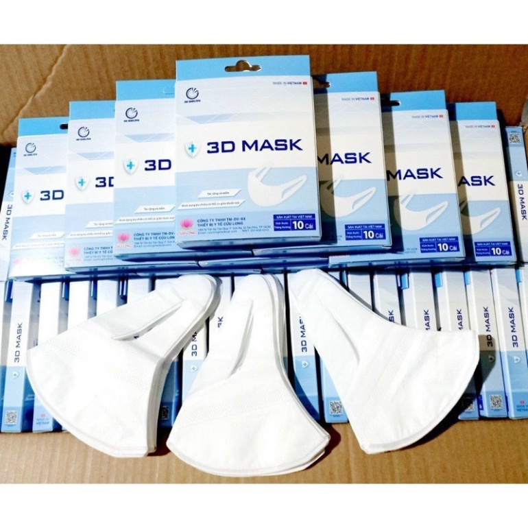 Khẩu trang 3D MASK, khẩu trang diệt khuẩn ,chống bụi cao cấp hộp 10 cái/// | BigBuy360 - bigbuy360.vn