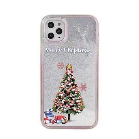 Ốp lưng cát chảy lấp lánh mùa Noel dành cho iPhone XS Max /X/XS