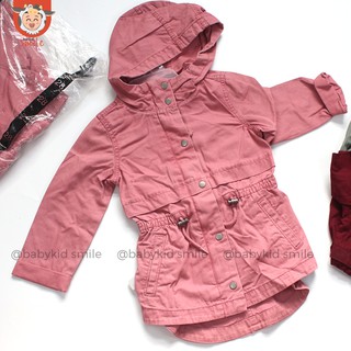 Freeship 99k TQ_Áo khoác Twill Hooded cho bé gái