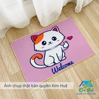 Thảm lau chân, thảm chùi chân 3D bali đế cao su chống trơn trượt - 40cm x 60cm mã BALI CBL01