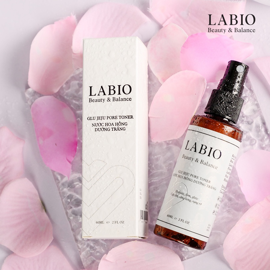 Toner LABIO Tinh Chất Hoa Hồng Địa Trung Hải Dưỡng Trắng Se Khít Lỗ Chân Lông Cung Cấp Độ Ẩm Tăng Cường Hoạt Hóa Da Mặt