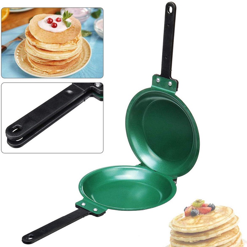 Chảo chống dính chiên 2 mặt làm bữa sáng DIY dùng bếp gas điện từ phổ thông