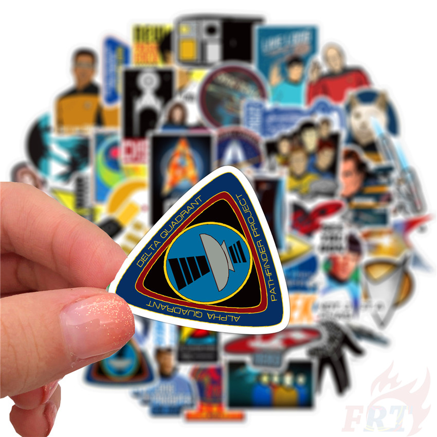 Bộ 50 miếng dán họa tiết Star Trek 01 thời trang trang trí laptop hành lý