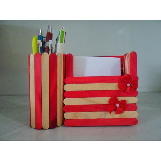 Que kem gỗ 6 màu các size 6,5-9-11-15cm