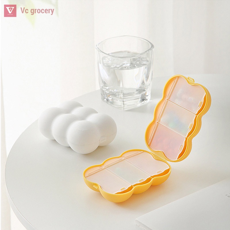 Hộp Đựng Chia Thuốc Mini Dùng Hàng Ngày Mang Đi Làm Đi Học Tiện Lợi Nhỏ Gọn Mang Theo Túi Quần Và Túi Xách PUMITA