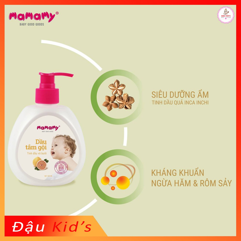 <SALE> SỮA TẮM CHO BÉ MAMAMY 400ml