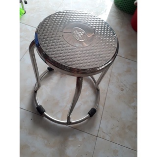 Ghế đôn inox tròn cao 45cm