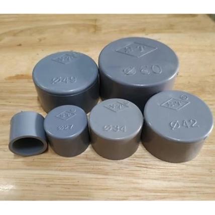 Nắp bịt, Bít ống PVC phi 21, 27,34,42,49,60,90- hàng tốt
