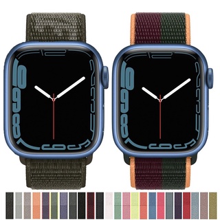 Dây đeo nylon cho đồng hồ Apple watch 44mm 40mm 42mm 38mm 41mm 45mm 41 45 iWatch 7 3 4 5 se 6