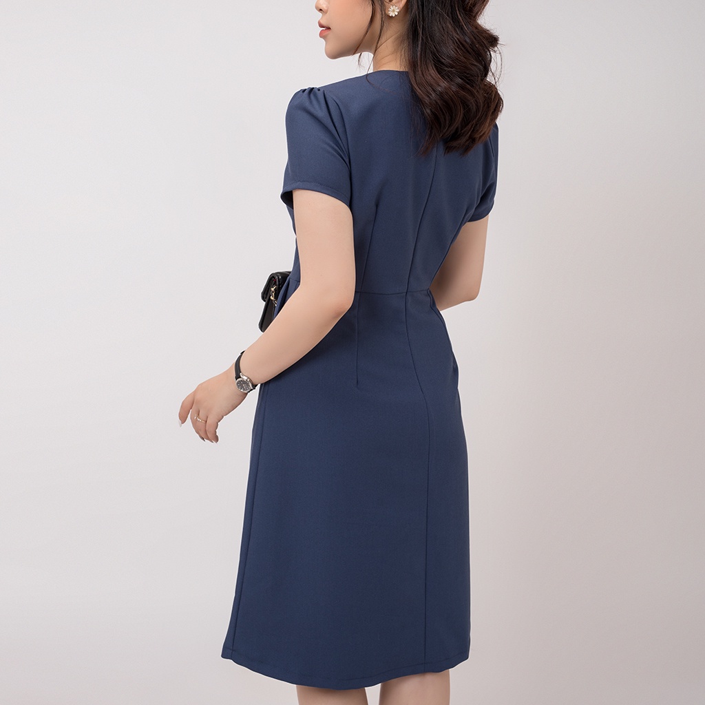 (XẢ KHO) Đầm Body Công Sở Dự Tiệc Sang Trọng Bigsize AMYRA ,Thiết Kế Dáng Ôm Tay Ngắn Quyến Rũ Thanh Lịch Cao Cấp DA094
