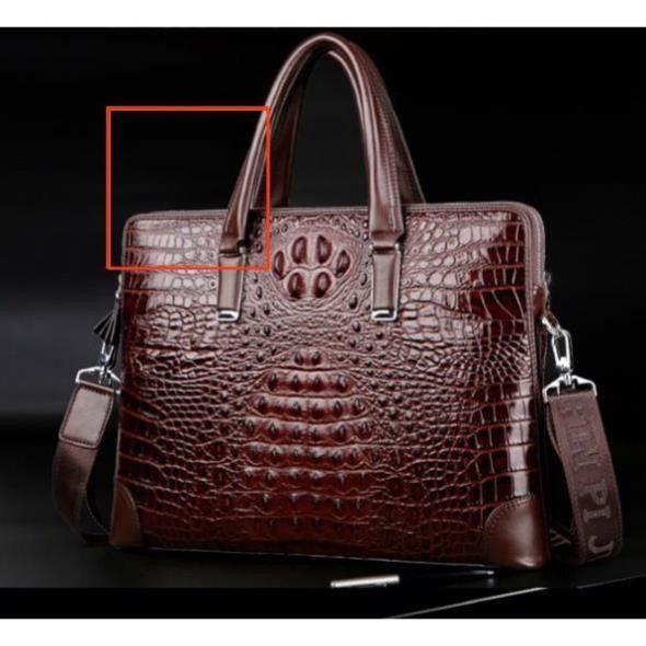 Chính Hãng cặp da cao cấp Cặp da cá sâu 1676 (Bảo hành 3 năm - Có ảnh thật) | BigBuy360 - bigbuy360.vn