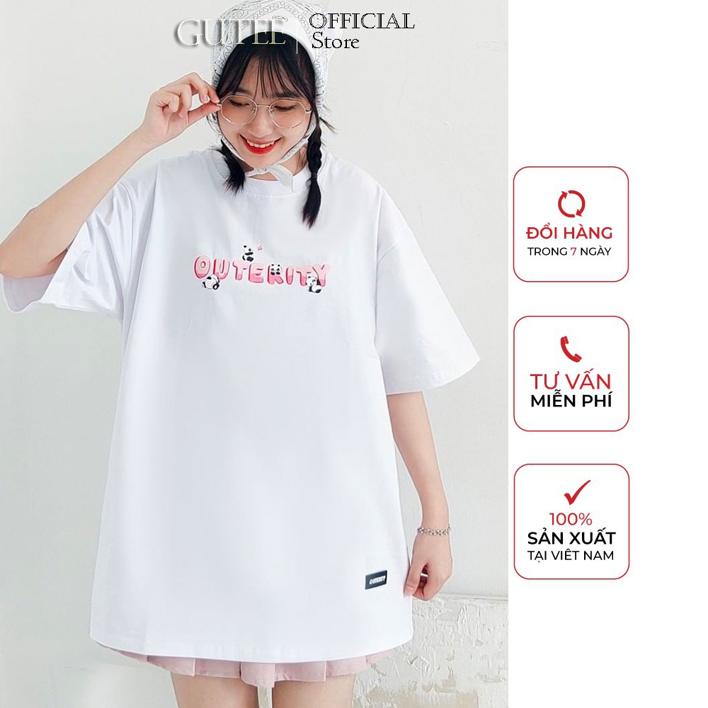 Áo Thun Nam Nữ OUTERITY Panda Gấu Trúc Unisex