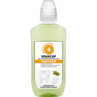 Nước súc miệng Domashnij Doctor cây tuyết tùng giúp chắc khỏe nướu 300ml