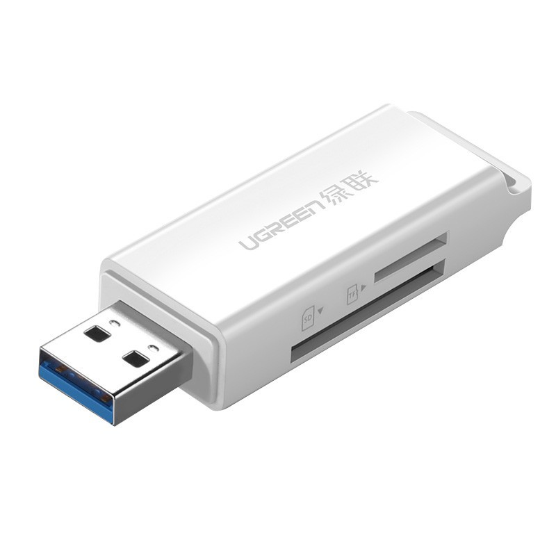 Đầu đọc thẻ nhớ SD và TF dạng móc treo USB 3.0 UGREEN CM104 ✔HÀNG CHÍNH HÃNG ✔