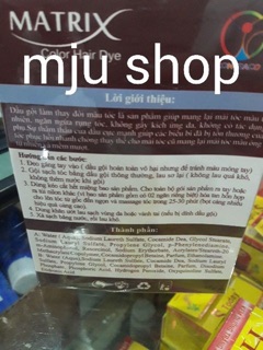 Gội là nâu Matrix (hộp 10 gói)