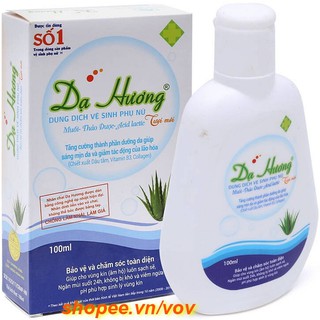 Dung dịch vệ sinh phụ nữ Dạ Hương 100ml Tươi mới 100% chính hãng