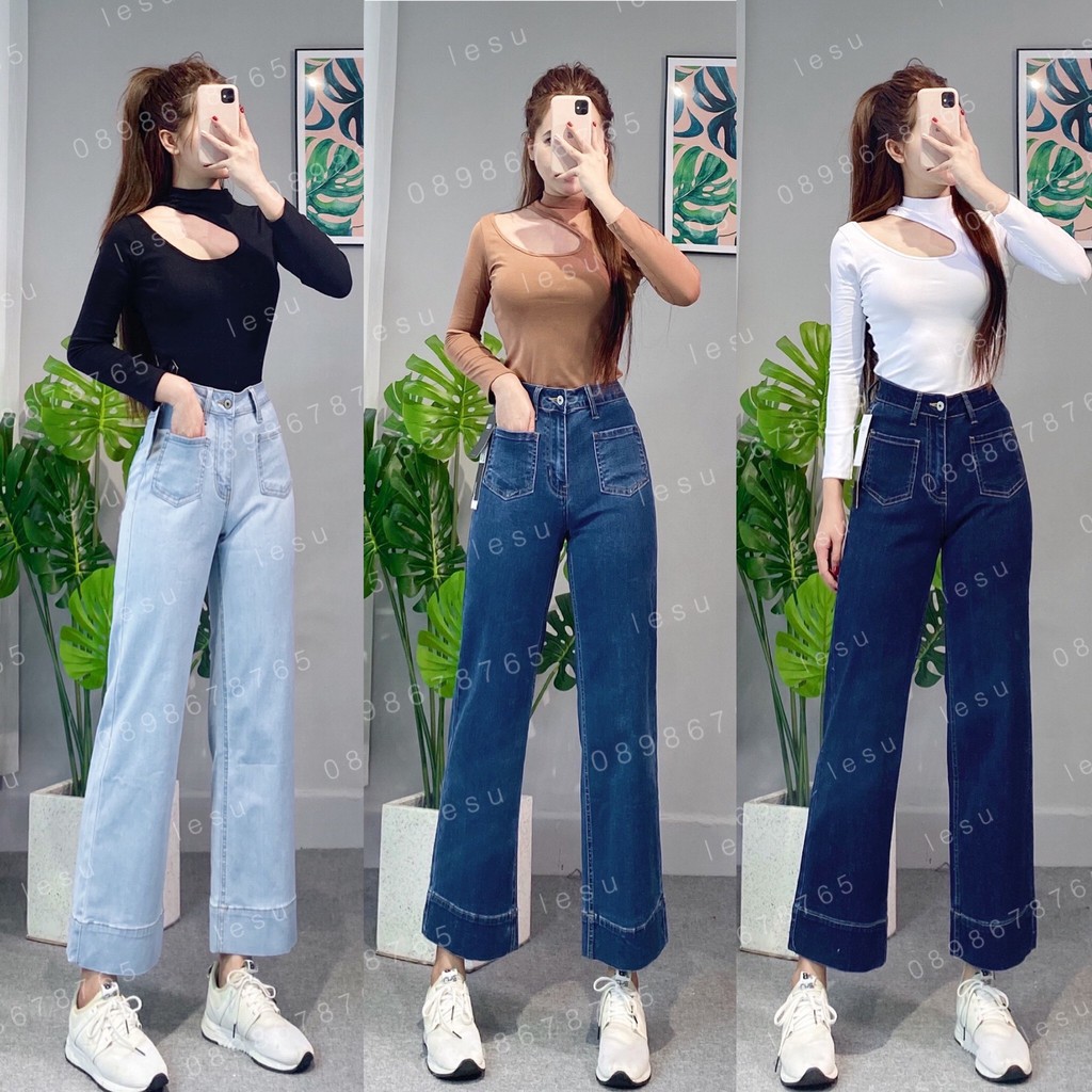 ẢNH THẬT Áo thun lửng trơn chéo cổ tay dài