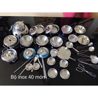 Combo Đồ chơi nấu ăn inox 40 chi tiết 0125.234.4567