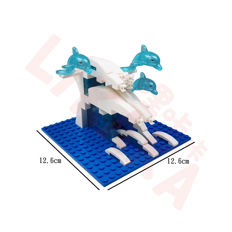 Moc Khối Đồ Chơi LEGO Lắp Ráp Mô Hình Sinh Vật Biển / Cá Heo / Gấu Bắc Cực / Chim Cánh Cụt / Rùa Cho Bé