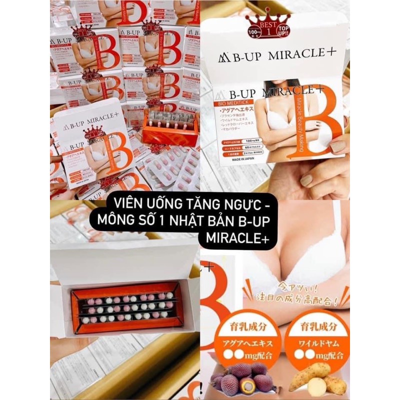 Viên uống nở ngực Nở mông B-UP Miracle+