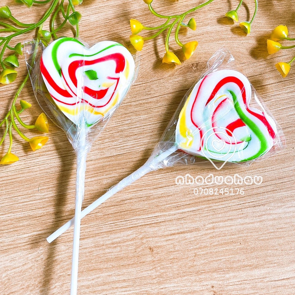 Một hủ gồm 50 cây kẹo mút sắc màu dễ thương trẻ em hàng công ty Việt Nam que 50g