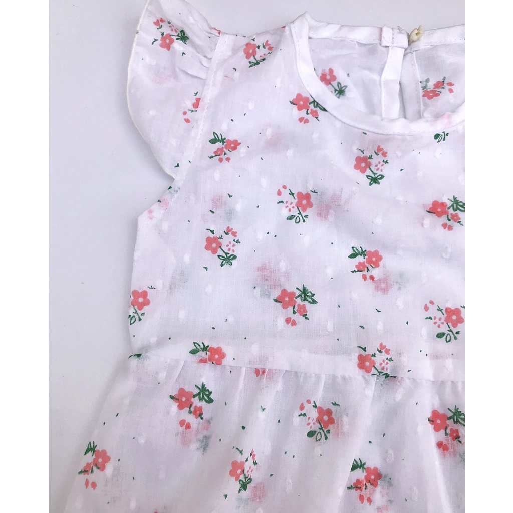 Bodysuit cho bé sơ sinh 6 tháng đến 2 tuổi giá rẻ kiểu hàn quốc chất liệu cotton in họa tiết hoa thoáng mịn BABY112.VN