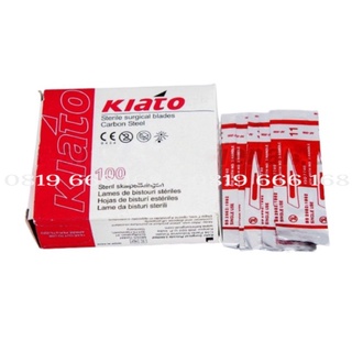 Lưỡi dao mổ số 11 kiato, dao 11 rạch mụn hộp 100 chiếc kiato - doctor