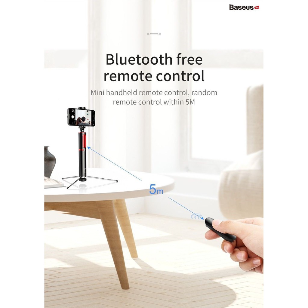 Gậy chụp hình, Livestream Bluetooth  có remote [ Chính hãng 100% hoco ]