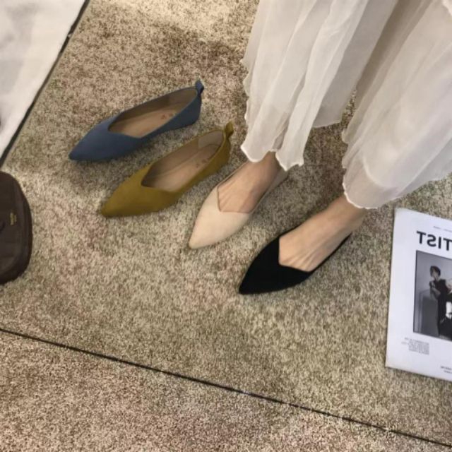 Giày búp bê mũi nhọn thời trang dành cho nữ