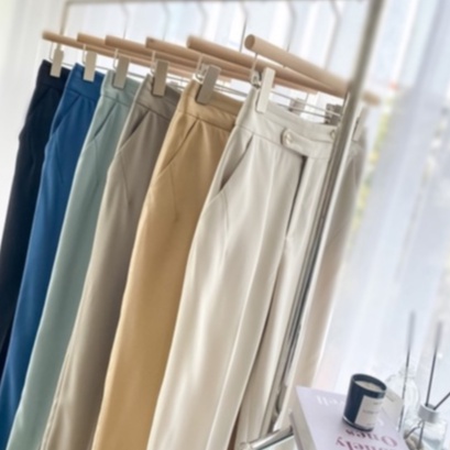 Quần Baggy Nữ Cúc So Le Dáng Công Sở Thời Trang By LEMIA Design - 22Q005