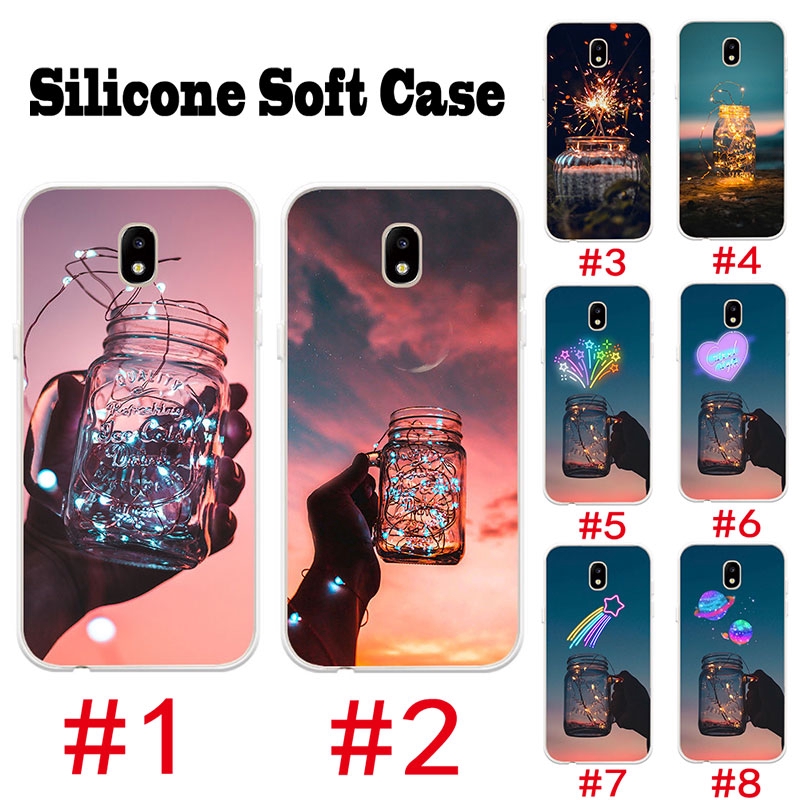 Ốp Lưng Điện Thoại Bằng Silicone Tpu Mềm In Hình Chai Nước Phát Sáng Cho Samsung Galaxy J3 Pro / J5 Pro / J7 Pro 2017