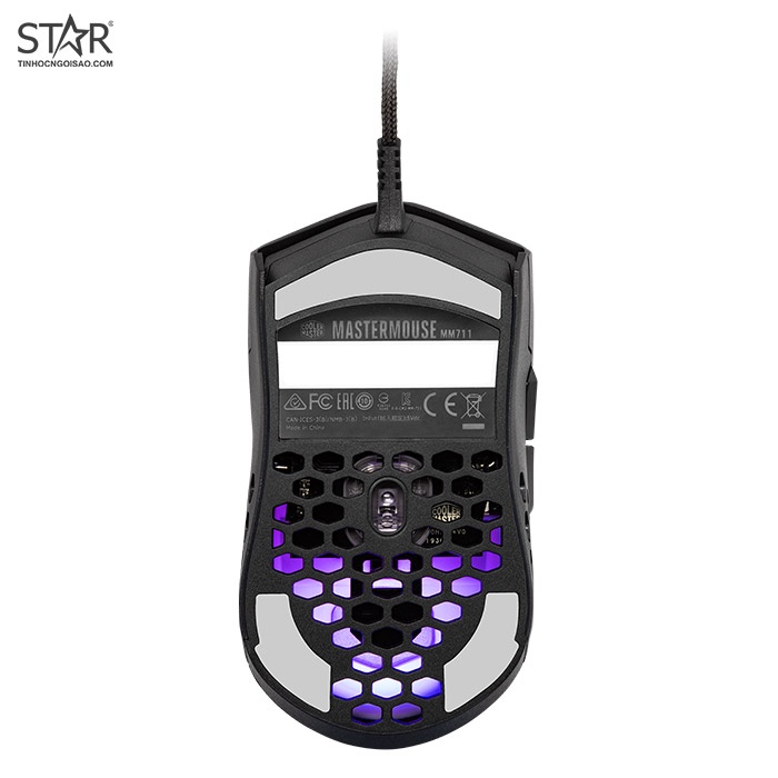 Chuột Cooler Master MM711 RGB Matte Black (Đen) MM-711-KKOL1