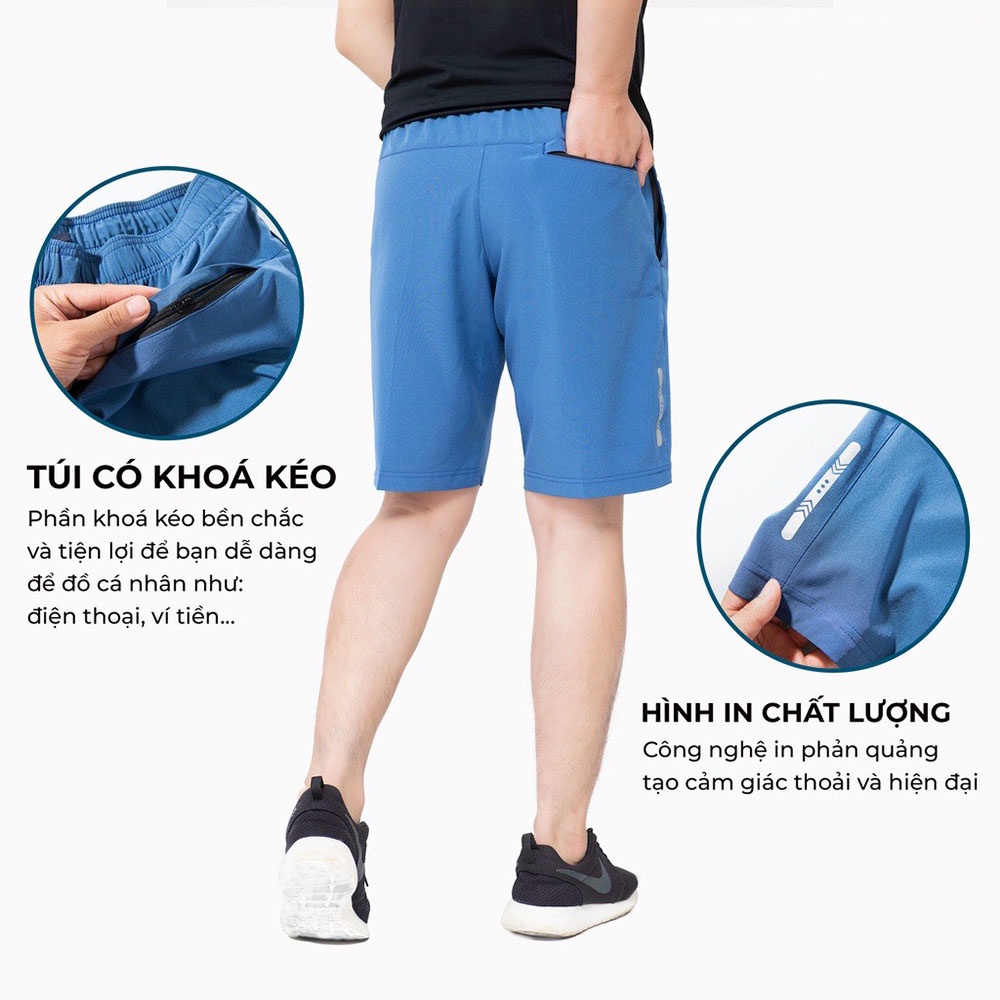 Combo 5 Quần short nam vải gió cao cấp túi khóa mặc thoáng mát V3 Micado