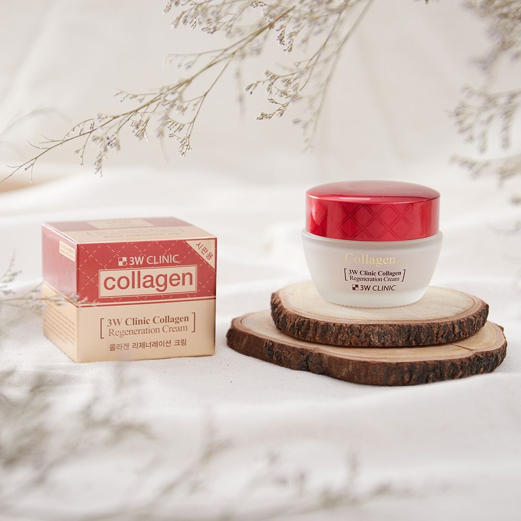 Kem dưỡng da Collagen 3W Clinic Collagen đỏ Hàn Quốc, 60ml