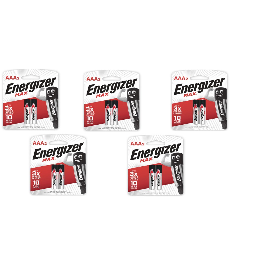 10 cục pin đũa AAA Energizer Max Alkaline 1,5V (Nhập khẩu Singapore)[Chính Hãng 100%]