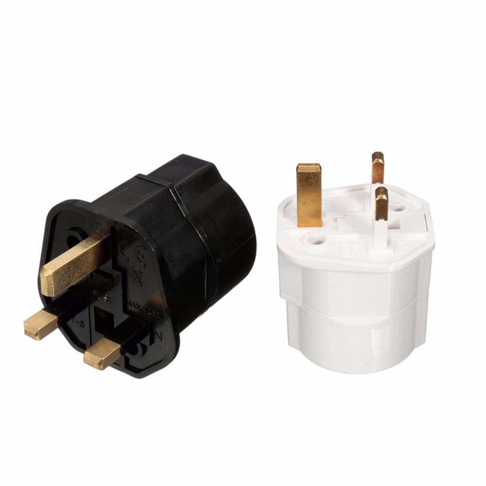 Phích Cắm Chuyển Đổi Eu 2 Pin Sang Uk 3 Pin