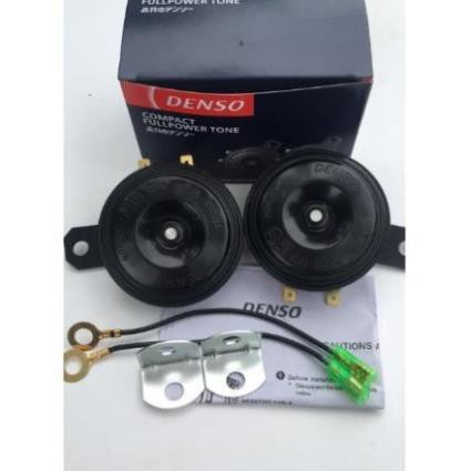 [ 1 đôi ] Còi đĩa Denso gắn ô tô-xe máy - Full phụ kiện