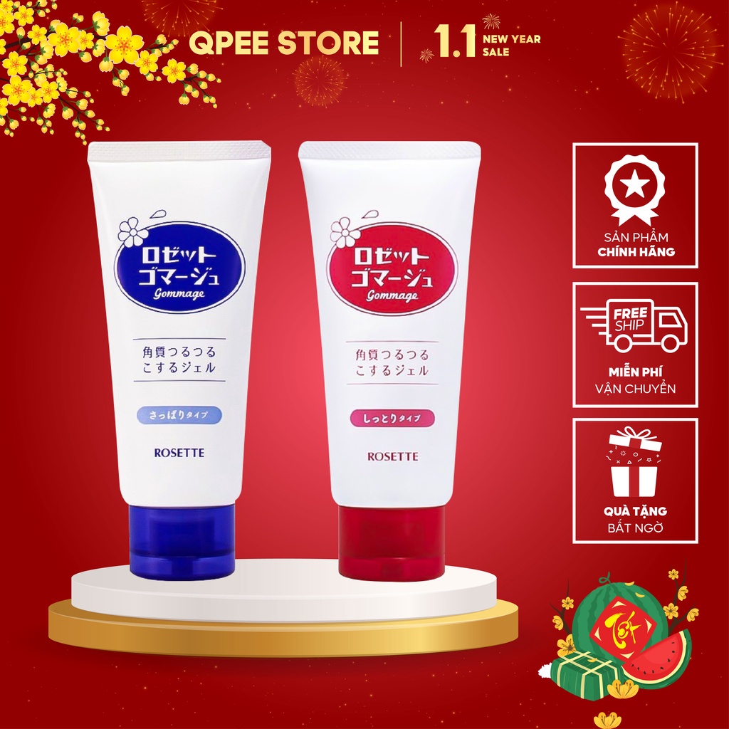 ✅[CHÍNH HÃNG] Gel tẩy tế bào chết Rosette Peeling Gel Nhật Bản (No.1 Cosme) 5.0 120ml - QPEE STORE